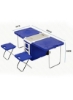 دستگاه جوجه کشی پلاستیکی دو صندلی 28 لیتری با میز و صندلی میز پیک نیک چند کاره با جوجه کشی خنک کننده | آبی