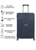 مجموعه چمدان جانبی سخت نشکن ست چمدان مسافرتی سبک وزن چرخ دستی 3 تکه با چرخ چرخان و قفل