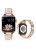 بند فلزی RiZOW Stainless Steel سازگار با iwatch Apple Series Watch 7/6/5/4/3/2/1/SE بند تعویض 42mm 44mm 45mm - Champagne Gold