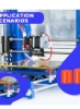 قطعات تسطیح تخت گرمای چاپگر سه بعدی، ابزار ثابت ستونی پایه های تخت داغ چاپگر، قطعات تخت حرارتی سیلیکونی بافر حرارتی قطعات چاپگر سازگار با CR-10 Ender 3 Bottom Connect (قهوه ای، 0.7 اینچ)