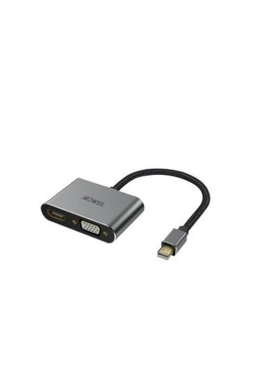 آداپتور Mowsil Mini Dp To Vga &amp; Hdmi / Mini Displayport مبدل زن به HDMI زن و Vga