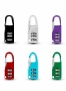 قفل چمدانی، قفل مسافرتی رمز عبور 3 رقمی کشویی ترکیبی رنگی برای کیف مسافرتی کیف مسافرتی کوله پشتی کابینت نگهداری (6 رنگ)