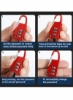 قفل چمدانی، قفل مسافرتی رمز عبور 3 رقمی کشویی ترکیبی رنگی برای کیف مسافرتی کیف مسافرتی کوله پشتی کابینت نگهداری (6 رنگ)