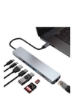 آداپتور چند پورت هاب USB 8 در 1 با پورت های 4K HDMI و USB 3.0 سرعت انتقال داده سریع برای MacBook 2018/2017/2016 MacBook Pro 2018/2017 Chromwbook.