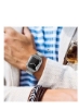 سازگار با بند اپل واچ، طراحی شده برای i-Watch Strap Series 7 6 5 4 3 2 1 SE، زنجیر فلزی از جنس استنلس استیل با قاب پوششی TPU، طراحی شده برای اتصال مچ بند نقره ای دستبند ساعت هوشمند آیفون