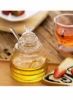 ظرف عسل با درب و دیپر، قابلمه زنبور عسل و درب برای نگهداری توسط Paulsway، ظرف عسل 17 اونس شیشه ای زنبور عسل، نگهدارنده ظروف عسل برای آشپزخانه منزل، شفاف