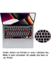 پوشش صفحه کلید عربی طرح بندی بریتانیا سازگار برای MacBook New Air 13.6 اینچ 2022 M2 Chip Liquid Retina/MacBook Pro 14 inch 2022 M1 Pro/M1 Max A2442 و MacBook Pro 16 inch 2022 M1 Pro/M1 Max A2485 Black