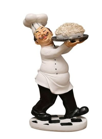 مجسمه سرآشپز، تزیینات مینی سرآشپز SYOSI مدل تزیینات تزیینی تندیس رزینی برای دکوراسیون کیک فروشی رستوران خانه