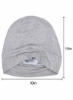 کلاه خواب قابل تنظیم با آستر ابریشمی مردانه زنانه Slouchy Beanie، 2 بسته