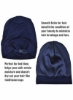 کلاه خواب قابل تنظیم با آستر ابریشمی مردانه زنانه Slouchy Beanie، 2 بسته