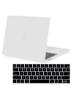 قاب محافظ سخت پوسته و پوشش صفحه کلید انگلیسی فرانسوی فرانسوی سازگار برای MacBook New Pro 13 اینچی مدل A1706/A1708/A2159/A1989 با نوار لمسی و شناسه لمسی نسخه سفید 2016 تا 2018