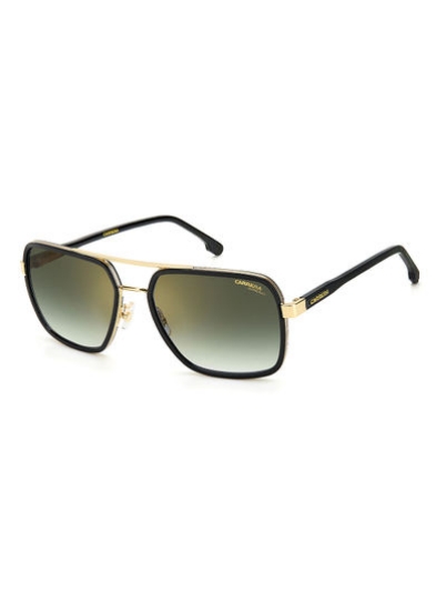 عینک آفتابی مستطیلی محافظ اشعه ماوراء بنفش CARRERA 256/S GOLD BLCK 58