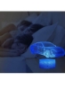 چراغ شب سه بعدی برای کودکان ماشین دوچرخه 2 الگوی با کنترل از راه دور لامپ توهم 16 رنگ با قابلیت تغییر کم نور اسباب بازی هدیه شبانه برای پسران یا دختران 2 3 4 5 6 7 8+ سال