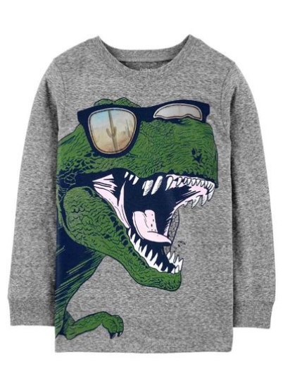 سویشرت چاپ شده دایناسور با عینک آفتابی