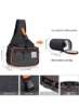 کیف دوربین SLR Sling کیف های ضد آب کوله پشتی شانه ای با کیف لنز قابل جابجایی (مشکی)