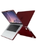 قاب سخت پوسته با پوشش صفحه کلید انگلیسی چینش آمریکایی و محافظ صفحه سازگار برای MacBook Pro 14 اینچی 2021 2022 Release A2442 M1 Pro M1 Max با نمایشگر مایع Retina XDR Touch ID Wine Red