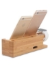 ایستگاه شارژ چوبی برای آیفون / ساعت اپل با پایه میز قلم