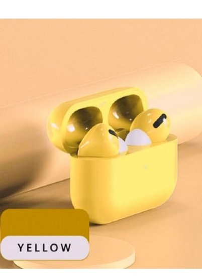 Earbuds Pro TWS Bluetooth V5.0 Macaron True Wireless Earphones زرد