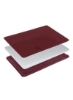 جلد صفحه کلید انگلیسی Hard Shell Case سازگار برای MacBook New Pro 13 اینچی مدل A1706/A1708/A2159/A1989 با نوار لمسی و شناسه لمسی نسخه 2016 تا 2018 Wine Red
