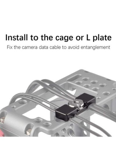 گیره کابل قفس دوربین، گیره لوازم جانبی قفس قابل حمل، گیره نگهدارنده جهانی 1/4 اینچ با آچار پیچی L شکل