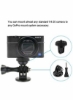 پایه آداپتور سه پایه با دوربین پیچ 1/4 اینچی، دوربین اکشن سازگار 7 6 5 4 3 3+ 2 1 جلسه نقره ای مشکی برای SJ4000، برای دوربین های اکشن شیائومی SJ5000