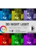 لامپ 3D Illusion LED چند رنگ نور شب بازی Sonic The Hedgehog فیگور حسگر لمسی تغییر رنگ برای کودکان چراغ رومیزی هدیه تولد کودک