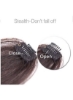 گیره استل در مدل موی چتری اکستنشن موی نازک بادی نازک زنانه گیره یک تکه موی کاملاً شیک و مرتب موی راسته کاذب با اکسسوری گیره (بدون مشکی)
