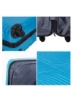 ست چمدان 3 تکه ترولی سخت ABS، چرخ های اسپینر با قفل شماره 20/24/28 اینچ - آبی تیره
