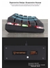 صفحه کلید بازی مکانیکی با نور پس زمینه 61 کلید RGB NKRO Anti-Ghosting 60% Mech Keeb بلوتوث USB Type-C سیمی حالت دوگانه - سوئیچ سفید Outemu قرمز
