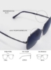 عینک آفتابی تمام لبه مربعی مردانه - اندازه لنز: 60 میلی متر