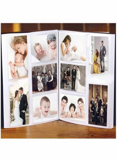 آلبوم عکس بزرگ با یادداشت جلد کتانی شکل PU برای سالگرد ازدواج خانوادگی
