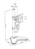 پایه مانیتور مفصلی فولادی تک مانیتور برای اکثر مانیتورهای 17-32 اینچی