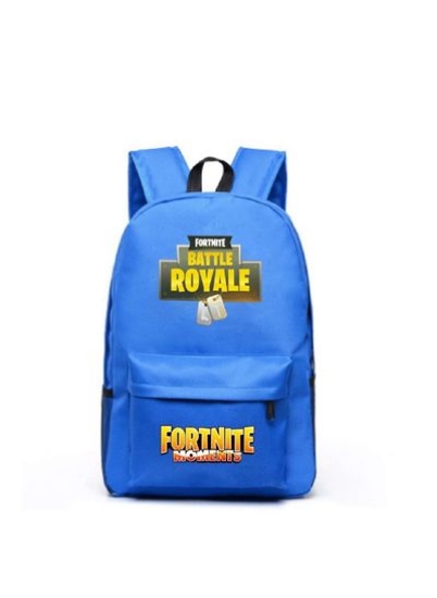 کوله پشتی تنفسی مسافرتی تفریحی قلعه شب fortnite کوله پشتی با ظرفیت بزرگ کوله پشتی کامپیوتری درخشان مردانه و زنانه (آبی)