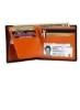 کیف پول RFID مردانه فضایی برای جای کارت 12 کارت شناسایی نقدی پنجره باریک کیف چرمی جای کارت برای مردان