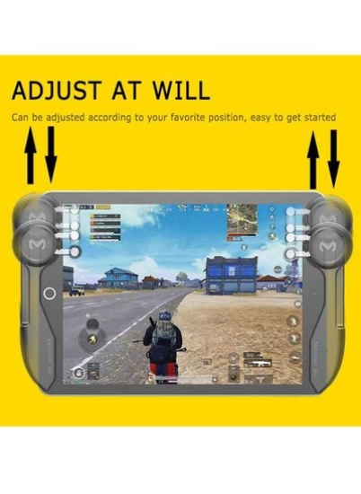 کنترلر PUBG برای ipad Capacitance L1R1 دکمه هدف آتش نشانی دسته بازی دکمه کلیک سریع برای تبلت Ipad، با آستین انگشت بازی