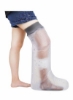 کاور ضد آب پا برای حمام دوش، محافظ دوش کامل ساق بزرگسالان برای خشک نگه داشتن زخم‌ها، پوشش ضد آب ساق پا برای جراحی مچ پا پا زانو، بدون علامت روی پوست قابل استفاده مجدد