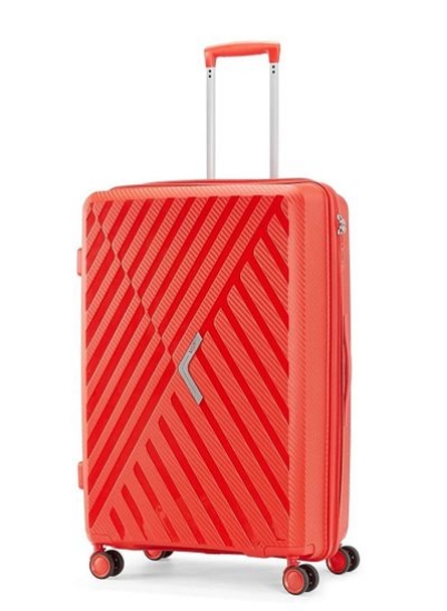 کیف چرخ دستی چمدانی 8 چرخ Xlite رنگ قرمز رنگ کابین سایز 36.5x55x21 سانتی متر