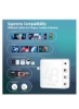 شارژر قابل حمل Quik Plextone Cattivala C48، شارژر سریع PD 4 درگاهی 48 واتی، آداپتور دیواری شارژ سریع 2.4A Qualcomm 3.0 شامل آداپتور دوشاخه ایالات متحده و بریتانیا، برای iPhone/AirPods Max/iPad/MacBook/Samsung و غیره