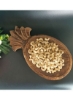 Souq DESIGNS ست 2 سینی پذیرایی کوچک برای جواهرات کلیدی سکه سرو گل تودرتو سینی های چوبی تزئینی روستایی در مزرعه برای تزئین خانه برای میوه های خشک کیک کوچک