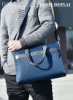 کیف لپ تاپ 14 اینچی کلاسیک کیف تجاری Oxford Business کیف دستی کلاسیک کیف دستی نرم ضد آب ضد سایش برای مردان دفتر کار مسافرتی آبی سرمه ای
