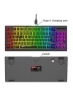 صفحه‌کلید بی‌سیم HXSJ L100 2.4G با عملکرد چند رسانه‌ای RGB صفحه کلید قابل شارژ با نور پس‌زمینه برای دفتر خانگی لپ‌تاپ کامپیوتر (مشکی)