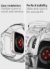 پوشش محافظ Liquid Crystal Pro با بند برای Apple Watch Series 7 (45mm) و Series 6/SE/5/4 (44mm) - Crystal Clear