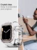 پوشش محافظ Liquid Crystal Pro با بند برای Apple Watch Series 7 (45mm) و Series 6/SE/5/4 (44mm) - Crystal Clear