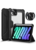 قاب Nillkin برای iPad Mini 6 2021، [کاور دوربین اسلاید، مداد نگهدارنده داخلی] روکش پایه محافظ چرمی PU با خواب/بیداری خودکار - مشکی