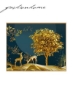DIY الماس نقاشی منظره گلدوزی درخت طلایی