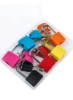 6 عدد قفل چمدان دسته بلند با کلید، قفل با کلید قفل های کوچک قفل چمدان قفل های فلزی رنگی برای سالن بدنسازی مدرسه مسافرتی