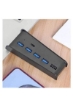 هاب USB برای PS5، آداپتور توسعه سریع USB 2.0/3.0، با درگاه Type-c، یک درگاه شارژ USB و 4 پورت داخلی USB، هاب USB کامل طراحی شده برای PS5 (مشکی)