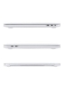 قاب محافظ سخت پوسته و پوشش صفحه‌کلید انگلیسی عربی با طرح آمریکایی سازگار برای MacBook New Pro 13 اینچی مدل A1706/A1708/A2159/A1989 با نوار لمسی و شناسه لمسی نسخه سفید 2016 تا 2019