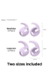 Excellence AirPods Pro Earbuds Hook Cover 4 جفت 2 Large 2 Small Lavender