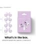 Excellence AirPods Pro Earbuds Hook Cover 4 جفت 2 Large 2 Small Lavender